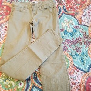 Khaki skinny jeans